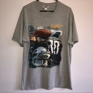 Vintage 1999 Carolina Panthers TShirt NFL Gray Tee